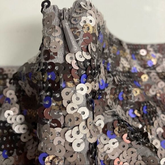 EXPRESS, Women’s Small/Petite,Sequined, ring accents, metallic , Purple Skirt - Picture 7 of 10